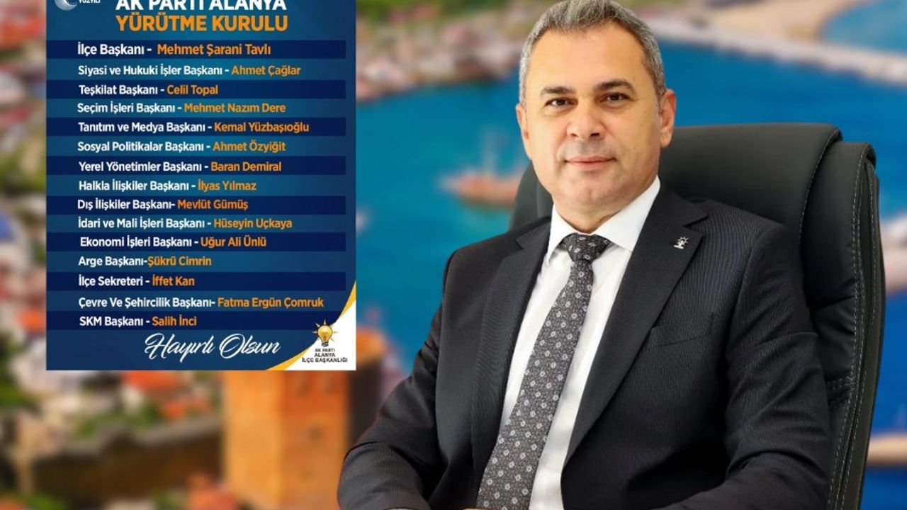 AK Parti Alanya İlçe Teşkilatında Görev Değişimi