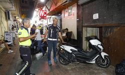 Alanya Barlar Sokağında Zabıta ve Polisten Ortak Motosiklet Denetimi