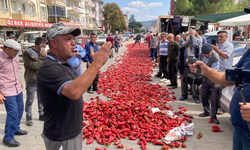 Kapya Biber Üreticisi, Ürünlerini Yola Dökerek Tepki Gösterdi