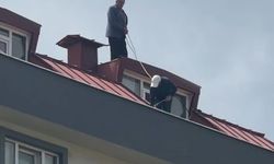 Türk Usulü İş Güvenliği Önlemi!  Görenler Cep Telefonuna Sarıldı