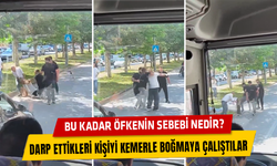 Yol Ortasında Darp Ettikleri Kişiyi Kemerle Boğmaya Çalıştılar