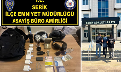 Serik’te Villadan Hırsızlık Yapan Şüpheli, Alanya’da Yakalandı