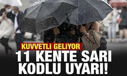 Meteoroloji’den 11 İl İçin Sarı Kodlu Uyarı