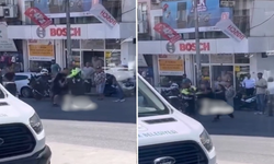 Trafik Polisine Tekmeli Yumruklu Saldırı Kamerada