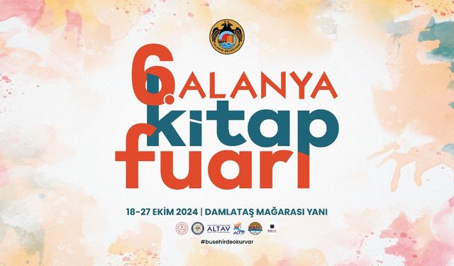 6. Alanya Kitap Fuarı 18 Ekim'de Kapılarını Açıyor