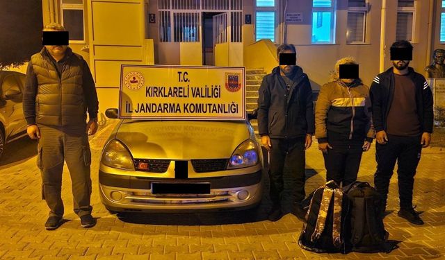 Kırklareli'nde 190 kaçak göçmen yakalandı.