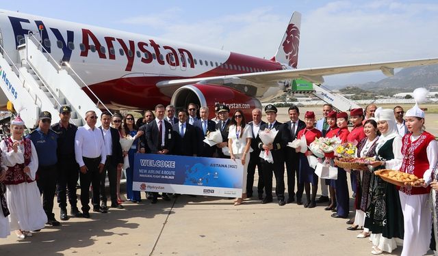 Alanya’ya İlk Direkt Uçuş: FlyArystan’dan:  Astana-Gazipaşa Seferleri Başladı