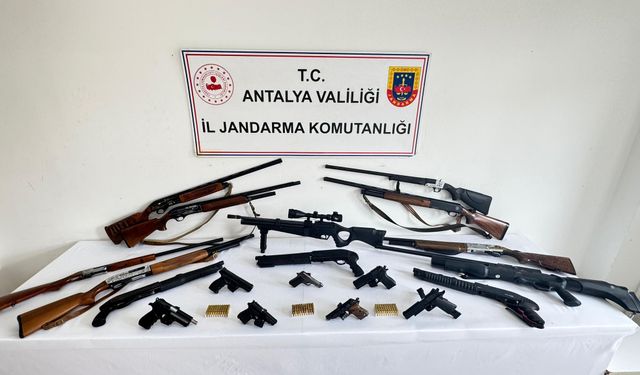 Alanya’da Sil*H Ve Mühimmat Kaçakçılığı Operasyonu