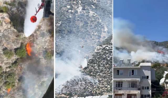 Antalya Finike’de Orman Yangını Ekiplerin Müdahalesi Sürüyor