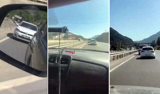 Yangına Giden Ekiplere Israrla Yol Vermeyen Sürücü Tepki Çekti