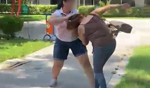 Dedektif Gibi İz Süren Kadın Kocasıyla Birlikte Bastığı Kadını Saçından Sürükledi