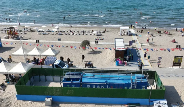 Mudanya'da mavi bayraklı sahile çifte koruma! Bayraklı plaja paket arıtma