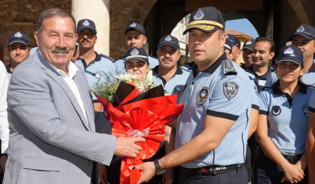 Muğla Milas'ta Başkan Topuz zabıta personeliyle buluştu