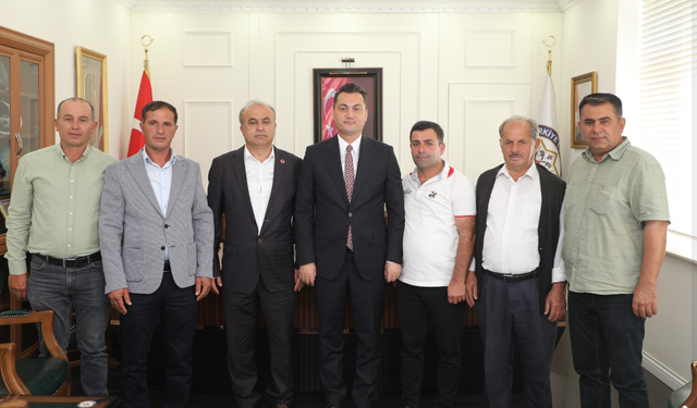 Alanya’da Mahalle Muhtarlarından Kaymakam Öztürk’e Anlamlı Teşekkür Ziyareti