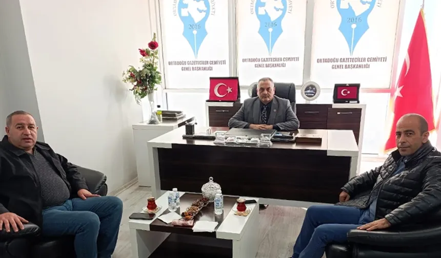 Mesut Demir ve İsrafil Avcı'dan Ağrı'da OGC Genel Başkanı Aydın’a ziyaret