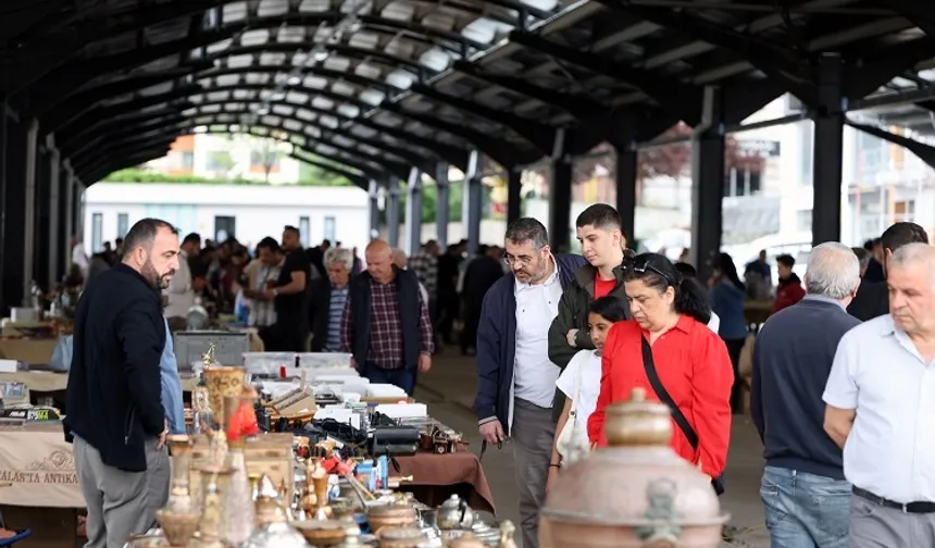 Kayseri Talas Antika Pazarı nostalji yaşattı