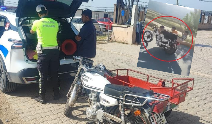 Yatarak Motosiklet Süren Sürücünün, Yediği Ceza Motosikletin Parasını Geçti