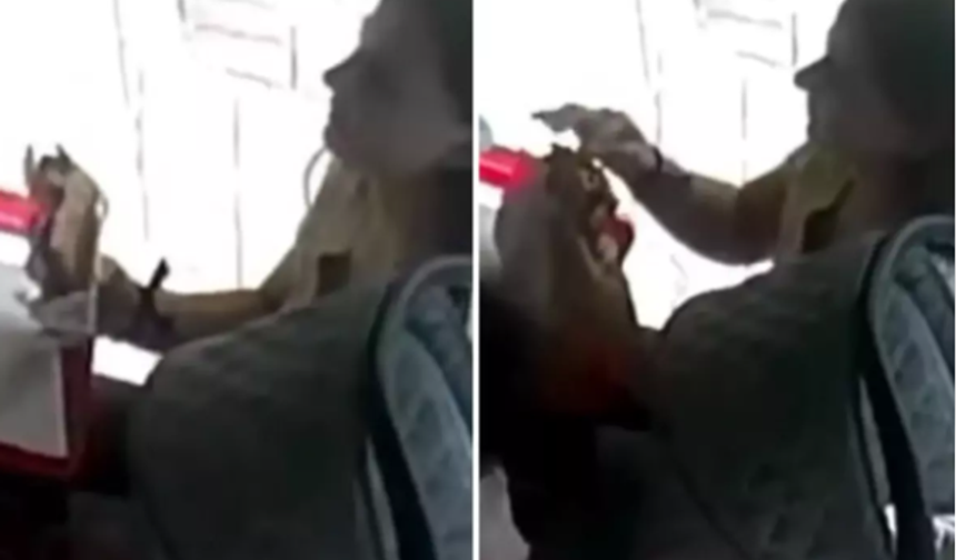 Üç Kuruş İçin Yaptığı Rezilliğe Bakın! Kimse Görmüyor Sandı Ama Kamera Kayıttaydı
