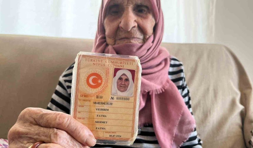 Alanya'lı Fatma Nine , 101 Yaşında