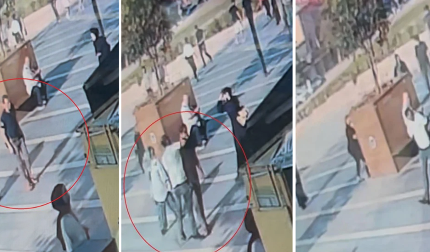Husumetlisine Bıçakla Saldırdı, Tek Yumrukla Yere Serdi