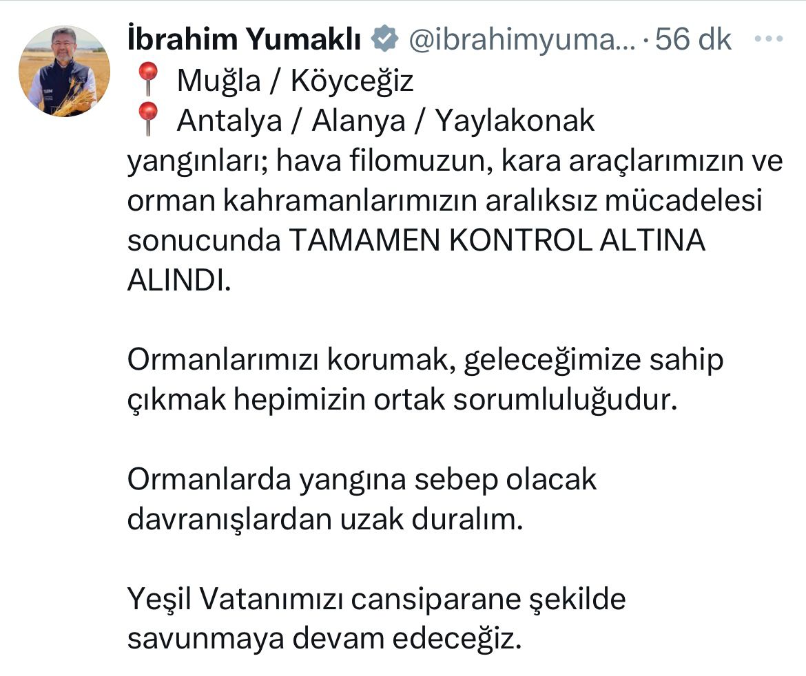 Bakan Açıklama